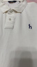 哈吉斯（HAZZYS）男裝 春秋季男士上衣翻領(lǐng)通勤長(cháng)袖POLO衫男ABTZE0ACE15 白色WT XL (180/100A 50) 曬單實(shí)拍圖