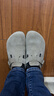 BIRKENSTOCK勃肯德國進(jìn)口新品男女款牛皮絨面革Boston包頭拖鞋 卡其綠窄版1025844 37 曬單實(shí)拍圖
