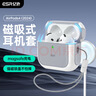 億色（ESR）適用AirPods4保護套蘋(píng)果耳機4代保護套2024降噪四耳機殼magsafe磁吸可無(wú)線(xiàn)充電藍牙耳塞防滑防摔白 曬單實(shí)拍圖
