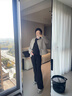 英氏孕婦喇叭褲秋冬款褲子瑜伽微喇孕婦褲修身顯瘦 黑色系帶【加絨款】 L【建議體重110-135斤】 曬單實(shí)拍圖