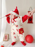 優(yōu)奇滿(mǎn)月寶寶國風(fēng)紅色衣服秋冬季嬰兒過(guò)年喜慶連體衣保暖拜年周歲禮服 袋代有?！静缓滹棥?90cm 曬單實(shí)拍圖