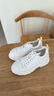 NINE WEST/玖熙小白鞋女休閑鞋系帶厚底增高百搭女鞋 NR510809CK 白色36 曬單實拍圖