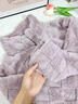 雪茜曼【軟糯加絨套裝】女士睡衣女秋冬珊瑚絨保暖家居服簡(jiǎn)約開(kāi)衫可外穿 曬單實(shí)拍圖