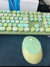 摩天手(Mofii) sweet无线复古朋克键鼠套装 办公键鼠套装 鼠标 电脑键盘 笔记本键盘 蓝色混彩 实拍图