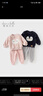 戴維貝拉（DAVE＆BELLA）女童牛奶絨睡衣兒童家居服套裝冬季新款男寶寶衣服小童長(cháng)褲兩件套 粉色【現貨】 110 cm（建議身高100-110cm） 曬單實(shí)拍圖