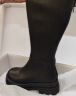 百丽显瘦长筒靴女商场同款增高弹力靴加绒A1V1DDG3 黑色 38 实拍图