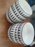 惠寻 京东自有品牌 和风釉下彩千叶草陶瓷饭碗4只装4.5英寸 实拍图