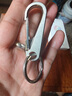 GERTHRON德國304不銹鋼鑰匙扣汽車(chē)鑰匙鏈掛鉤加厚鈦合金鎖匙扣男士圈 水滴款常規款 4mm厚 曬單實(shí)拍圖