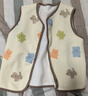 迷你巴拉冬季新款男女童柔軟抓絨棉彈馬甲寶寶保暖加厚背心 曬單實(shí)拍圖