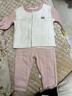 優(yōu)奇嬰兒衣服秋冬套裝加厚衣服睡衣加絨夾棉保暖分體打底內衣寶寶冬裝 粉色【兩件套】 80 曬單實(shí)拍圖