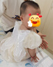 鸞雀翔童裝女寶寶一周歲衣服兒童公主裙生日周歲禮服夏季薄款女童連衣裙 米色蝴蝶結連衣裙 80 建議身高73-84體15-22斤 曬單實(shí)拍圖