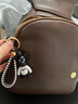 REINHARDT2025新款出游女士雙肩包背包時(shí)尚女生小背包旅行通勤牛皮真皮女包 全咖色 曬單實(shí)拍圖