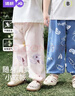 婧麒（JOYNCLEON）嬰兒防蚊褲夏季薄款男女寶寶長(cháng)褲外出防曬燈籠束口褲兒童褲子 搞怪兔兔+彩虹蘿卜 90 cm 曬單實(shí)拍圖