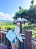 天丂上班通勤包包女高級感2025新款大容量簡(jiǎn)約托特包外出百搭單肩包 托特包【淺藍色帶掛件】 曬單實(shí)拍圖