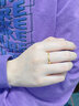 中國黃金（CHINA GOLD）黃金戒指女足金莫比烏斯環(huán)光面素圈戒指生日禮物送女友老婆 14號【甄選禮盒】 0.5g 曬單實(shí)拍圖