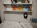 米客米家電腦桌臺(tái)式家用書桌書架一體桌子臥室洞洞板電競(jìng)桌椅辦公桌學(xué)習(xí)桌 桌椅組合-爵士白140【升降椅】 曬單實(shí)拍圖