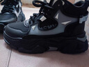 凡十六男鞋2026春夏季新款潮牌時(shí)尚百搭休閑運動(dòng)鞋防滑增高老爹潮鞋子男 RF-C73黑色 42 曬單實(shí)拍圖