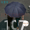 天堂 加大雨傘三折 晴雨兩用商務(wù)傘10骨大雨傘男女 藏青 曬單實(shí)拍圖