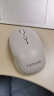 联想（Lenovo） 无线蓝牙双模鼠标 蓝牙5.0/3.0 便携办公鼠标 人体工程学设计 Howard白色 实拍图