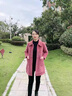 俞兆林媽媽裝秋冬外套高貴毛呢外套中長款中年秋冬裝洋氣衣服中老年女裝 咖色 2XL 【推薦100-120斤左右】 曬單實(shí)拍圖