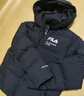 FILA 斐樂(lè )官方男裝羽絨服男冬季時(shí)尚休閑連帽情侶保暖外套 正黑色-BK 175/96A/L 曬單實(shí)拍圖