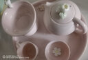 一品仟堂陶瓷茶壺家用泡茶壺單壺下午茶粉色泡茶器功夫茶具西施壺 桃粉-捏花西施壺 曬單實拍圖