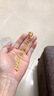 【撿漏】香港金正品純沙金氣質(zhì)S形黃金色手鏈女款雙層手飾送媽媽 S型手鏈 曬單實(shí)拍圖