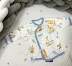 蒂樂(lè)新生兒衣服0一3月嬰兒純棉半背衣初生寶寶四季通用上衣和尚服 森林游戲 （純棉四季款） 66cm 曬單實(shí)拍圖