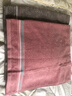 金號純棉枕巾2條無(wú)捻厚實(shí)柔軟大氣枕巾成人家用情侶款依詩(shī)家高端 灰色1條+紫色1條 80*52cm 曬單實(shí)拍圖
