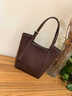 viney牛皮包包女包手提菜籃子包輕奢斜挎單肩生日禮物高級感送女友老婆 曬單實(shí)拍圖