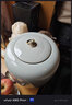 百貝陶瓷大圓罐茶葉罐3斤裝大號(hào)中國(guó)紅密封罐陶瓷普洱存儲(chǔ)茶盒大茶缸 粉青 大圓罐【大號(hào)】 曬單實(shí)拍圖