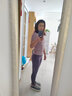瑜伽少女 瑜伽服女套裝氣質(zhì)夏季時(shí)尚運動(dòng)服帶胸墊V領(lǐng)晨跑步健身服 粉色上衣+灰色長(cháng)褲 L (110-125斤) 曬單實(shí)拍圖