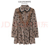 LULUALWAYS我愛(ài)露露25春季新款法式優(yōu)雅浪漫溫柔淑女木耳邊連衣裙 粉色 S 曬單實(shí)拍圖