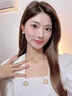 PWL925銀針耳釘女山茶花耳環(huán)小眾輕奢高級(jí)感氣質(zhì)2025年新款金色耳飾 山茶花耳釘【925銀耳針】 曬單實(shí)拍圖
