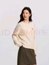 森馬（Semir）史努比系列毛衣女冬彩點(diǎn)含羊毛插肩袖繡花圓領(lǐng)套頭衫101724107025 曬單實(shí)拍圖
