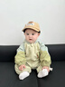 G.DUCKKIDS小黃鴨童裝嬰兒連體衣春秋季新生兒衣服秋裝男寶寶外出服秋季爬服 綠色 80cm 80尺碼建議9-12個(gè)月cm 曬單實(shí)拍圖