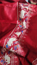 JIOESC新中式女童馬面裙套裝紅色爆款2024新款古風(fēng)兒童漢服唐裝春秋禮服 紅袖上衣+兔馬面裙+項鏈 160 曬單實(shí)拍圖