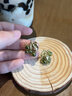HEFANG何方珠寶葡萄多多耳環(huán)耳飾輕奢高級感生日禮物送女友 橄欖綠（耳環(huán)款） 曬單實拍圖