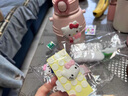 迪士尼（Disney）保溫杯女生高顏值可愛HelloKitty保溫水杯兒童便攜316吸管大肚杯 600ml 凱蒂貓 8顆KT貓3D貼+吸管 曬單實拍圖