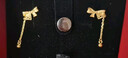 周六福輕婚嫁系列蝴蝶結(jié)黃金耳墜女生日禮物計(jì)價(jià)A0912513 一對(duì) 約2.02g 曬單實(shí)拍圖