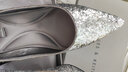 CHARLES&KEITH亮片尖頭高跟單鞋婚鞋子女鞋女士生日禮物送女友CK1-60280245-4 Silver銀色 37 曬單實(shí)拍圖