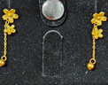 周六福櫻花黃金耳墜女足金耳飾花朵生日禮物計(jì)價(jià)A0914959 一對(duì) 約1.36g 曬單實(shí)拍圖