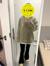 森馬（Semir）史努比系列衛(wèi)衣女中長款假兩件圖案冬oversize搖粒絨101724116019 曬單實拍圖
