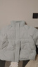 雪中飛短款羽絨服女時(shí)尚小個(gè)子休閑百搭舒適立領(lǐng)加厚保暖外套天空藍  M 曬單實(shí)拍圖