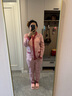 貓人純棉月子服秋冬產(chǎn)后喂奶哺乳孕婦睡衣女春秋款懷孕產(chǎn)婦家居服套裝 7585粉色 2XL (建議140-160斤) 曬單實(shí)拍圖