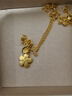 六福珠寶 足金花嫁櫻花黃金項鏈套鏈 計價(jià) G16TBGN0001 約5.43克 曬單實(shí)拍圖