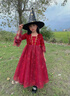 小咔衣濃萬(wàn)圣節兒童服裝cosplay女童女巫表演公主裙女孩演出服吸血鬼惡魔 紫色+隨機帽子  130 曬單實(shí)拍圖