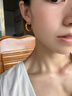LANSILL冷淡風(fēng)金色素圈耳環(huán)高級感小眾耳圈2025新款氣質(zhì)圈圈耳飾時尚百搭 E3755冷淡風(fēng)素圈耳環(huán) 曬單實拍圖