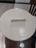 Amwell家用陶瓷湯碗宿舍泡面碗帶蓋大容量雙耳湯碗微波爐碗好看的大湯碗 白色-帶蓋湯碗2.5L 曬單實(shí)拍圖