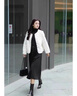皮爾卡丹（pierre cardin）小個(gè)子短款加厚外套女小衫秋冬季新款毛衣時(shí)尚洋氣冬裝歐貨 米白色 S 推薦95斤以下 曬單實(shí)拍圖